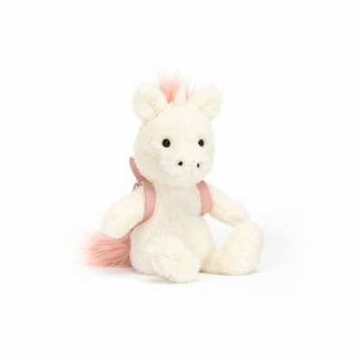 Jellycat Backpack Unicorn USA | 41875ECAW